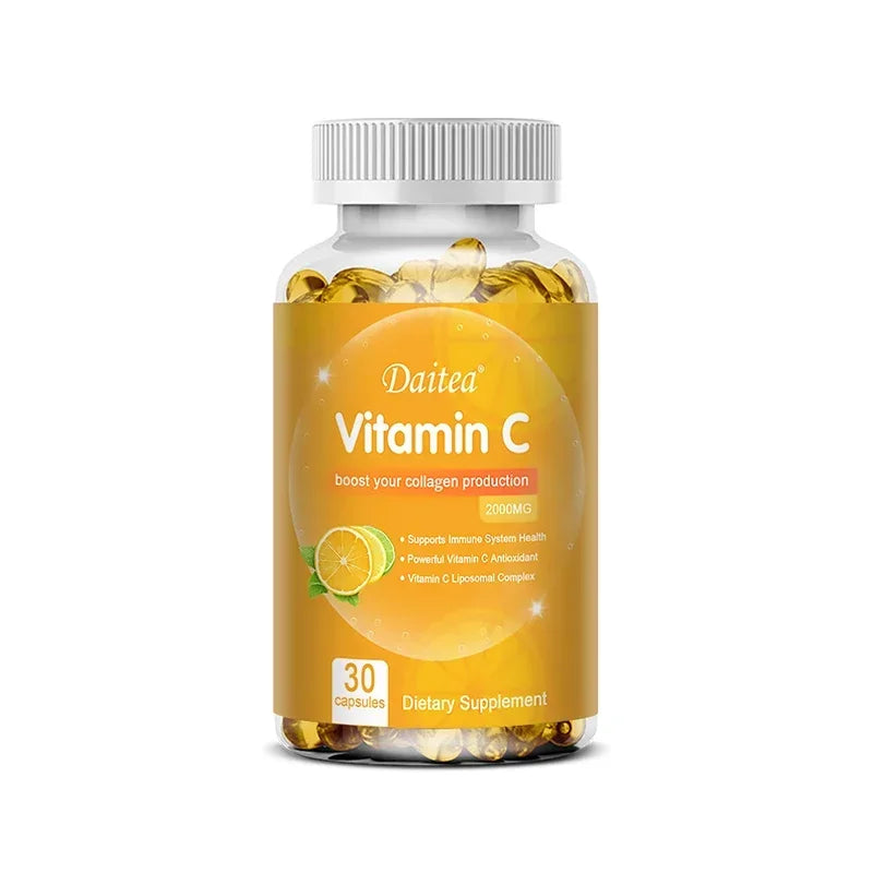 Cápsulas Vitamina C 2000mg – Piel e Inmunidad | 120 Cápsulas
