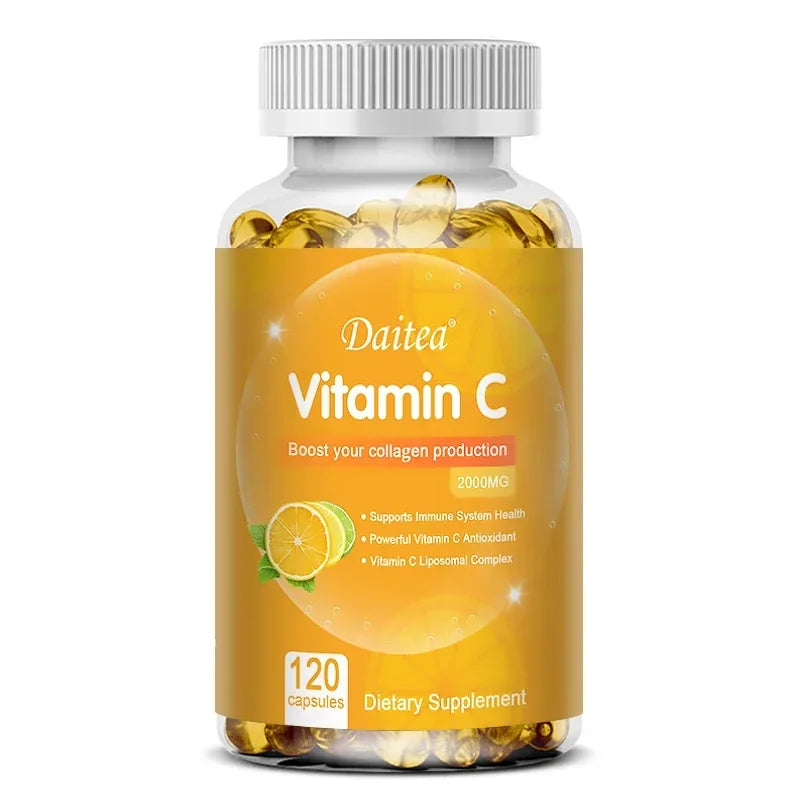 Cápsulas Vitamina C 2000mg – Piel e Inmunidad | 120 Cápsulas