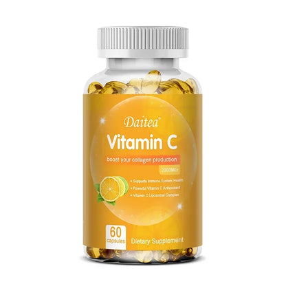 Cápsulas Vitamina C 2000mg – Piel e Inmunidad | 120 Cápsulas